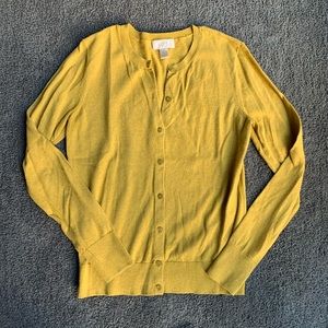 Loft yellow cardigan